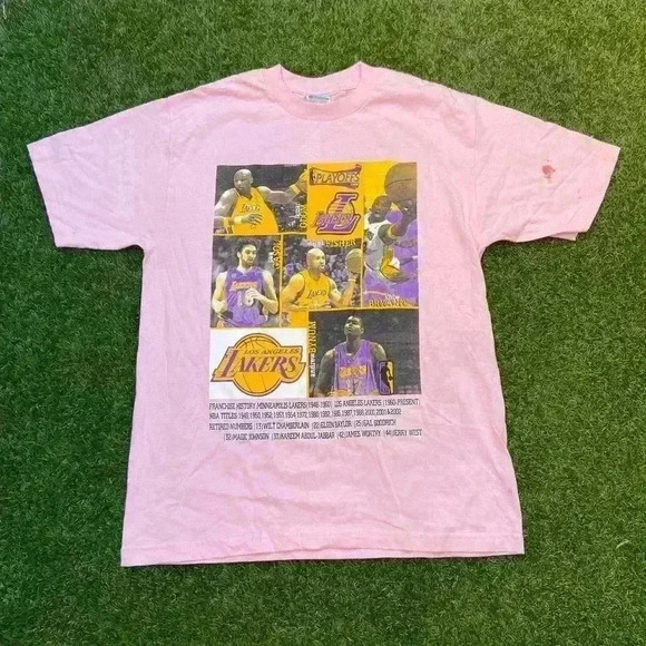 VTG ‘08 Los Angeles Lakers Playoffs Pink Tee - Picture 1 of 5